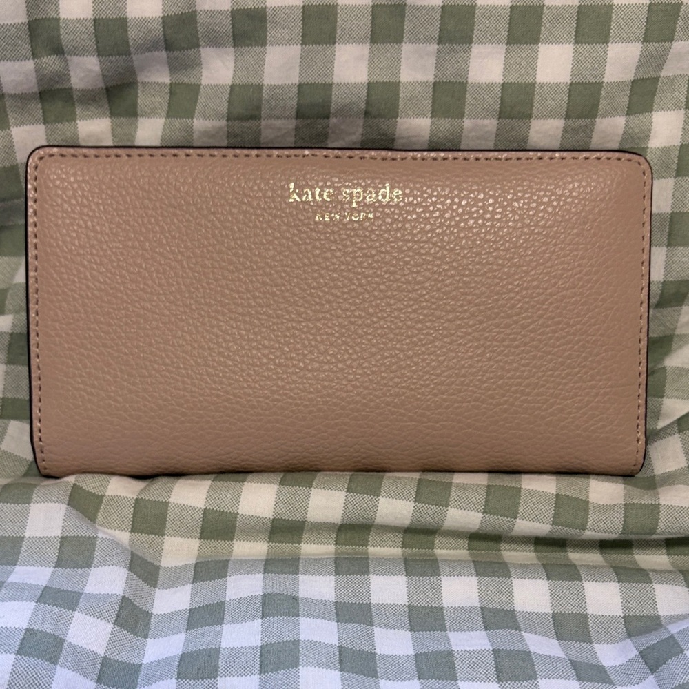 Kate Spade Taupe Leather Wallet